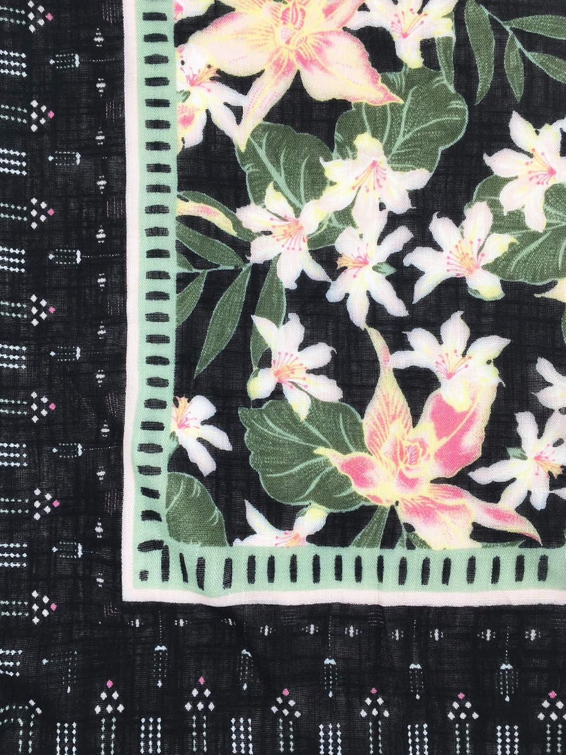 imageMoss Rose Womens Beach Cover up Swimsuit Kimono with Bohemian Floral Print Loose Casual Resort WearColor 72