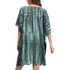 imageMoss Rose Beach Kaftan Dresses for Women V Neck Summer Swimsuit Cover up Beach Vacation ClothingBgreen