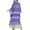 imageMoss Rose Kaftan Dresses for Women V Neck Summer Swimsuit Cover up Caftan Maxi Beach DressesApurple