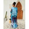 imageMoss Rose Kaftan Dresses for Women V Neck Summer Swimsuit Cover up Caftan Maxi Beach DressesE Colorful 1