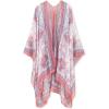imageMoss Rose Women Summer Bikini Kimono Bathing Suit Cover Ups for SwimwearAb Pink Paisley