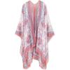imageMoss Rose Women Summer Bikini Kimono Bathing Suit Cover Ups for SwimwearAb Pink Paisley