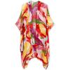 imageMoss Rose Women Summer Bikini Kimono Bathing Suit Cover Ups for SwimwearB Colorful Red 1