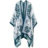imageMoss Rose Women Summer Bikini Kimono Bathing Suit Cover Ups for SwimwearB Green Paisley