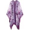 imageMoss Rose Women Summer Bikini Kimono Bathing Suit Cover Ups for SwimwearB Purple Paisley