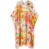 imageMoss Rose Women Summer Bikini Kimono Bathing Suit Cover Ups for SwimwearB Red Floral