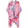 imageMoss Rose Women Summer Bikini Kimono Bathing Suit Cover Ups for SwimwearB Red Print