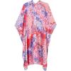 imageMoss Rose Women Summer Bikini Kimono Bathing Suit Cover Ups for SwimwearB Red Print