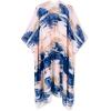 imageMoss Rose Women Summer Bikini Kimono Bathing Suit Cover Ups for SwimwearBlue Print