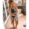imageMoss Rose Women Summer Bikini Kimono Bathing Suit Cover Ups for SwimwearBlue and Pink