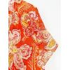 imageMoss Rose Women Summer Bikini Kimono Bathing Suit Cover Ups for SwimwearD Orange White Flower
