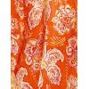 imageMoss Rose Women Summer Bikini Kimono Bathing Suit Cover Ups for SwimwearD Orange White Flower