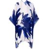 imageMoss Rose Women Summer Bikini Kimono Bathing Suit Cover Ups for SwimwearF Blue and White