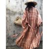 imageMoss Rose Women Summer Caftan Kimono Cardigan Open Fron Swimsuit Kaftan Maxi Beach Vacation Clothes with BeltAbrown