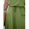 imageMoss Rose Women Summer Dresses Sleeveless Casual Loose Swing Midi Dress with PocketsGreen
