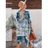 imageMoss Rose Womens Beach Cover up Swimsuit Kimono with Bohemian Floral Print Loose Casual Resort WearA Color31