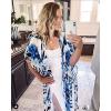 imageMoss Rose Womens Beach Cover up Swimsuit Kimono with Bohemian Floral Print Loose Casual Resort WearB Ab Charisma