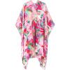 imageMoss Rose Womens Beach Cover up Swimsuit Kimono with Bohemian Floral Print Loose Casual Resort WearB Multicolor 5