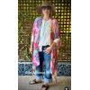 imageMoss Rose Womens Beach Cover up Swimsuit Kimono with Bohemian Floral Print Loose Casual Resort WearB Multicolor 5