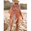 imageMoss Rose Womens Beach Cover up Swimsuit Kimono with Bohemian Floral Print Loose Casual Resort WearB Multicolor 7