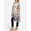 imageMoss Rose Womens Beach Cover up Swimsuit Kimono with Bohemian Floral Print Loose Casual Resort WearB Multicolored