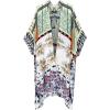 imageMoss Rose Womens Beach Cover up Swimsuit Kimono with Bohemian Floral Print Loose Casual Resort WearB Multicolored