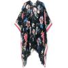 imageMoss Rose Womens Beach Cover up Swimsuit Kimono with Bohemian Floral Print Loose Casual Resort WearB Tropical Garden