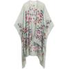 imageMoss Rose Womens Beach Cover up Swimsuit Kimono with Bohemian Floral Print Loose Casual Resort WearC Mint Garden