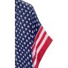 imageMoss Rose Womens Beach Cover up Swimsuit Kimono with Bohemian Floral Print Loose Casual Resort WearE American Flag1