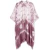 imageMoss Rose Womens Beach Cover up Swimsuit Kimono with Bohemian Floral Print Loose Casual Resort WearE Tiedye Ultra Violet