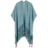 imageMoss Rose Womens Beach Cover up Swimsuit Kimono with Bohemian Floral Print Loose Casual Resort WearGreen Placement Print