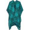 imageMoss Rose Womens Beach Cover up Swimsuit Kimono with Bohemian Floral Print Loose Casual Resort WearZ Green Floral