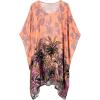 imageMoss Rose Womens Beach Kaftan Dresses Kimono Swimsuit Cover up for Bathing Suit with Floral PatternBpeach Print