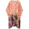 imageMoss Rose Womens Beach Kaftan Dresses Kimono Swimsuit Cover up for Bathing Suit with Floral PatternBpeach Print