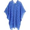 imageMoss Rose Womens Beach Kimono Coverup Sheer Chiffon Cover Ups Casual Loose Open Front Cardigan TopsBlue 2