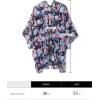 imageMoss Rose Womens Beach Kimono Coverup Sheer Chiffon Cover Ups Casual Loose Open Front Cardigan TopsBlue Flora