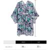 imageMoss Rose Womens Beach Kimono Coverup Sheer Chiffon Cover Ups Casual Loose Open Front Cardigan TopsBlue Floral