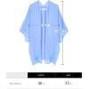 imageMoss Rose Womens Beach Kimono Coverup Sheer Chiffon Cover Ups Casual Loose Open Front Cardigan TopsBlue Flower