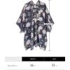 imageMoss Rose Womens Beach Kimono Coverup Sheer Chiffon Cover Ups Casual Loose Open Front Cardigan TopsDark Grey Floral