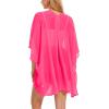 imageMoss Rose Womens Beach Kimono Coverup Sheer Chiffon Cover Ups Casual Loose Open Front Cardigan TopsDragon Pearl Fruit