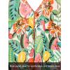 imageMoss Rose Womens Beach Kimono Coverup Sheer Chiffon Cover Ups Casual Loose Open Front Cardigan TopsFloral 10