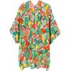 imageMoss Rose Womens Beach Kimono Coverup Sheer Chiffon Cover Ups Casual Loose Open Front Cardigan TopsFloral 10