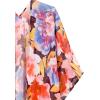 imageMoss Rose Womens Beach Kimono Coverup Sheer Chiffon Cover Ups Casual Loose Open Front Cardigan TopsFloral 9