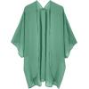 imageMoss Rose Womens Beach Kimono Coverup Sheer Chiffon Cover Ups Casual Loose Open Front Cardigan TopsGrass Green