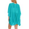 imageMoss Rose Womens Beach Kimono Coverup Sheer Chiffon Cover Ups Casual Loose Open Front Cardigan TopsLake Blue