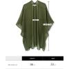 imageMoss Rose Womens Beach Kimono Coverup Sheer Chiffon Cover Ups Casual Loose Open Front Cardigan TopsOlive