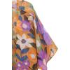 imageMoss Rose Womens Beach Kimono Coverup Sheer Chiffon Cover Ups Casual Loose Open Front Cardigan TopsOrange Flora
