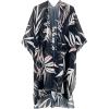 imageMoss Rose Womens Chiffon Long Kimono Beach Cover up for Summer Bathing Suits Cardigans Casual Loose SwimwearAblack