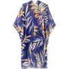 imageMoss Rose Womens Chiffon Long Kimono Beach Cover up for Summer Bathing Suits Cardigans Casual Loose SwimwearAnavy