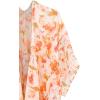 imageMoss Rose Womens Chiffon Long Kimono Beach Cover up for Summer Bathing Suits Cardigans Casual Loose SwimwearBmulticolor Flower